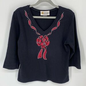 Vintage Christine Alexander Holiday Top Size Medium